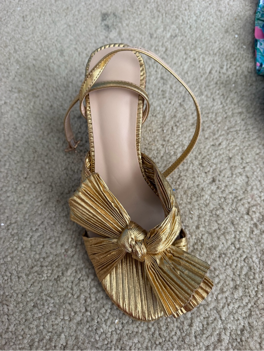 Gold Bow Detail Women’s Sandal